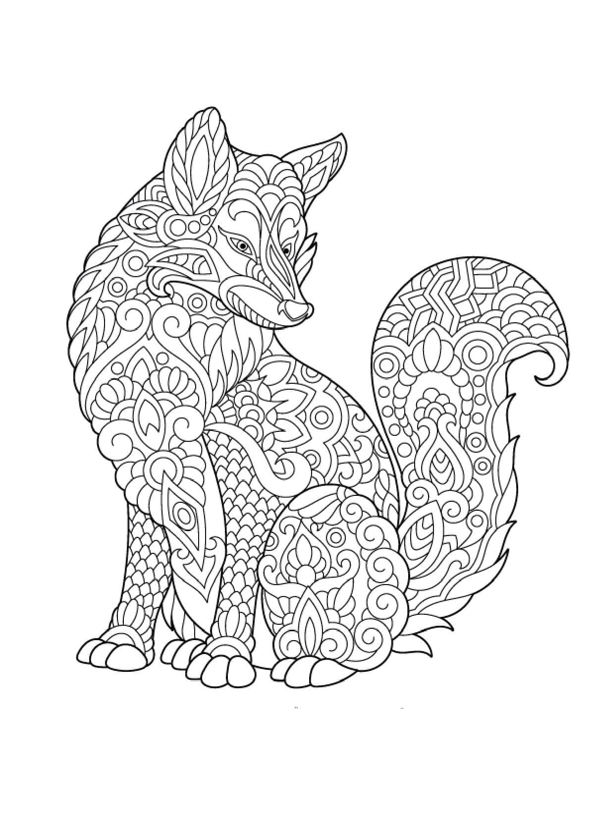 Mandalas Loup 27
